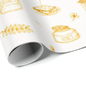 Zweimal als süße Honey Twins Geschenk Geschenkpapier (Rolleneckpunkt)