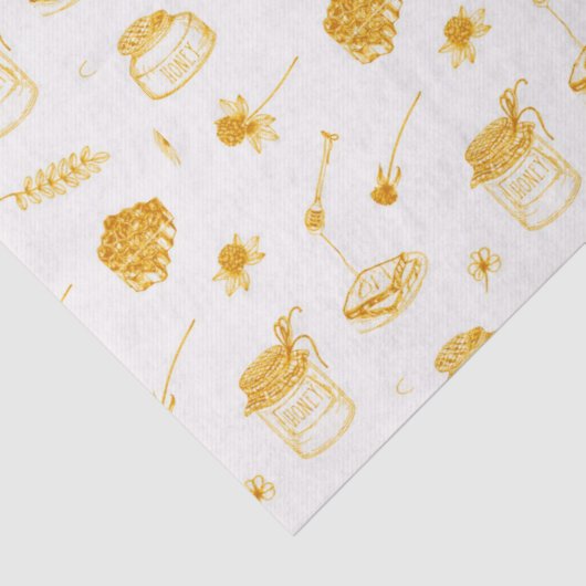 Zweimal als süße Honey Twins Geschenk Seidenpapier (Detail)