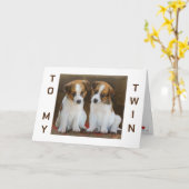 ZWEIMAL AUF UNSERER GEBURTSTAGEN LIEBE TEILEN MIT KARTE (Gelbe Blume)