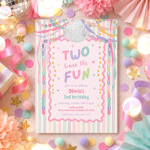 Zweimal der Spaß Whimsical Mädchen 2. Geburtstag
