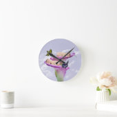 Zweimal die Freude mit Baby-Twin-Dusche Einladung Runde Wanduhr (Zuhause)