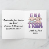 Zweimal die Freude, zweimal die Liebe Dankeskarte (Innenseite)