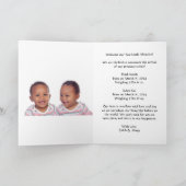 Zweimal die Freude, Zweimal die Liebe! Geburtsankü (Innenseite)