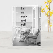 ZWEIMAL GELASSEN ROCK/ROLL AUF IHREM GEBURTSTAG KARTE (Gelbe Blume)