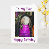 ZWEIMAL GLÜCKLICH GEBURTSTAG ICH LIEBE DICH KARTE (Gelbe Blume)