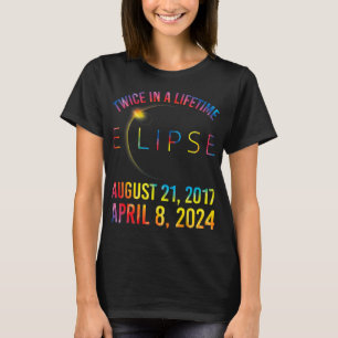 Zweimal in einem Solarzellen-Eclipse-Shirt 2024 Kr T-Shirt