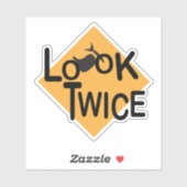 Zweimal nach Motorrädern suchen Grafik Aufkleber (Blatt)