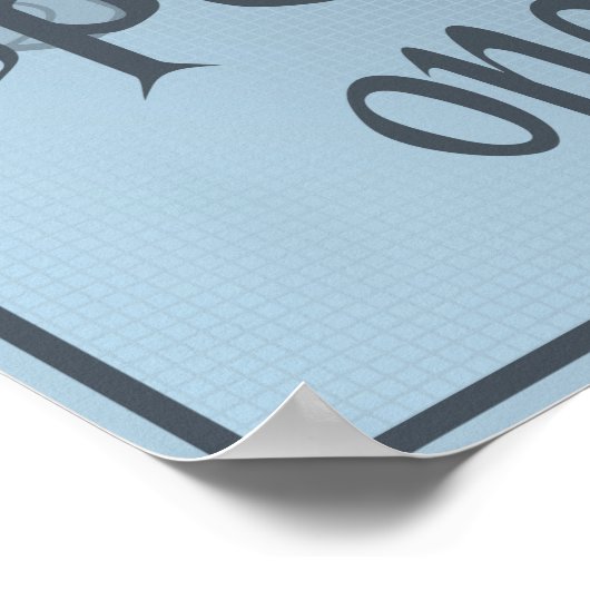 zweimal nachdenken poster (Ecke)