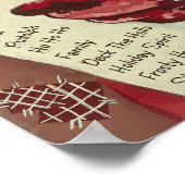 Zweimal prüfen — Klassischer Santa 18x24 Poster (Ecke)