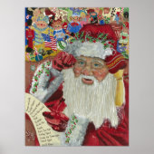 Zweimal prüfen — Klassischer Santa 18x24 Poster (Vorne)