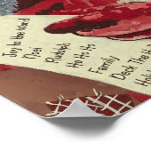 Zweimal prüfen — Klassischer Weihnachtsmann Poster (Ecke)