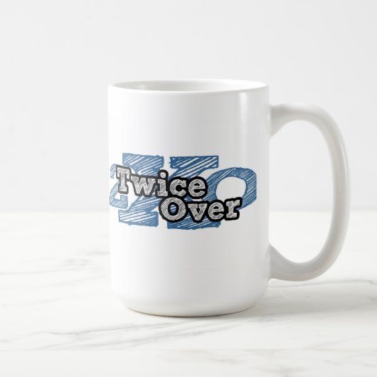 Zweimal über Band-Tasse Kaffeetasse (Rechts)
