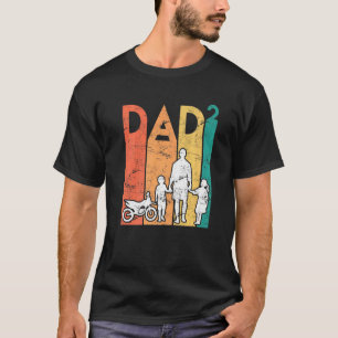Zweimal Vater Motorrad Vater Vater 2 Kinder Vater T-Shirt