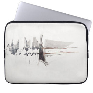 Zweimast-Schoner mit Dory von Winslow Homer Laptopschutzhülle