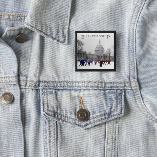 Zweiparteienschneeballkampf Button (Beispiel)