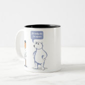 Zweipolig Zweifarbige Tasse (Vorderseite Links)