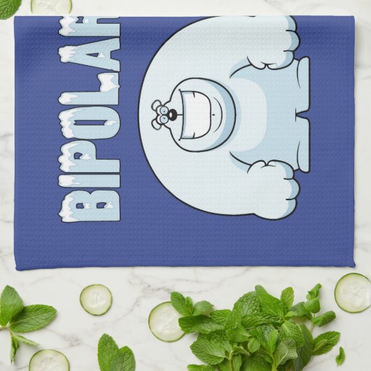 ZWEIPOLIGE BÄREN GESCHIRRTUCH (Gefaltet)