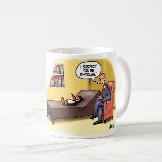 Zweipolige Penguinkaffee-Tasse Kaffeetasse (VorderseiteRechts)