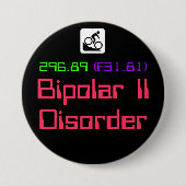 Zweipoliger II Knopf der Störung DSM-5 Button (Vorderseite)