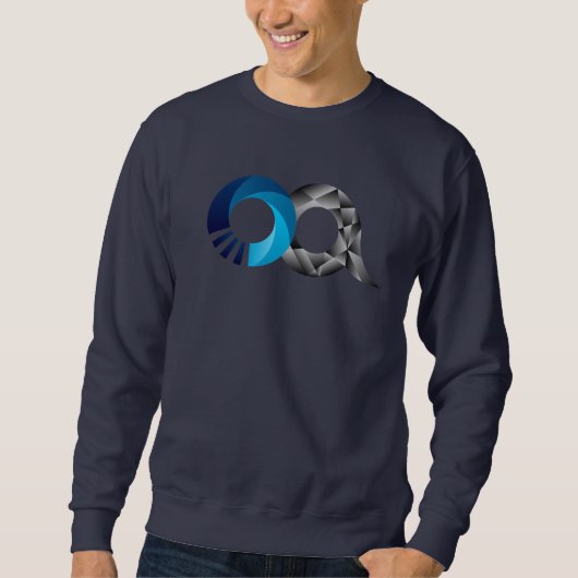 Zweipoliges Bärn-Ikonen-Blau-Sweatshirt Sweatshirt (Vorderseite)