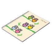 Zweischalige Owls-Notebook Notizblock (Linke Seite)