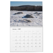 Zweiseiten Mittelkalender, weißer Kalender (Jan 2027)