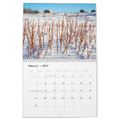 Zweiseiten Mittelkalender, weißer Kalender (Feb 2027)