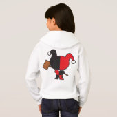 Zweiseitig Chibi Harley Quinn Hoodie (Schwarz voll)