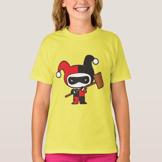 Zweiseitig Chibi Harley Quinn T-Shirt (Vorderseite)