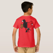 Zweiseitig Chibi Harley Quinn T-Shirt (Schwarz voll)