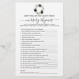 Zweiseitige Baby-Pink-Navy-Blumenkreide-Spiele