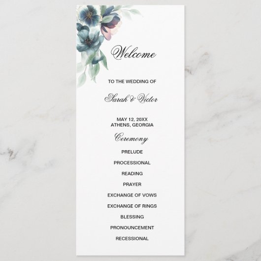 Zweiseitige Blume Programm (Vorderseite)