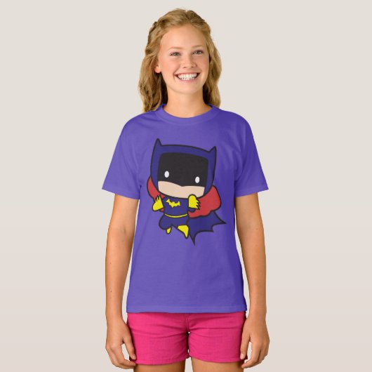 Zweiseitige Chibi Batgirl T-Shirt (Vorne ganz)