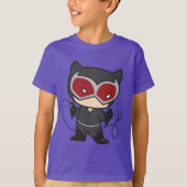 Zweiseitige Chibi Catwoman T-Shirt (Vorderseite)