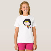 Zweiseitige Chibi Wonder Woman T-Shirt (Vorne ganz)