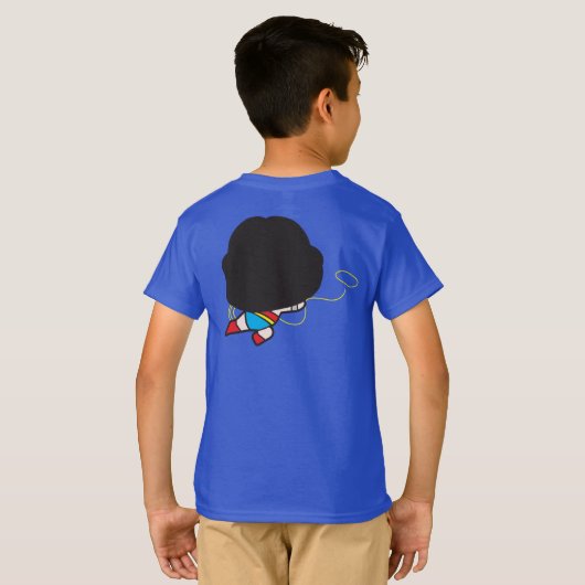 Zweiseitige Chibi Wonder Woman T-Shirt (Schwarz voll)