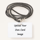 Zweiseitige Foto-ID Ausweis (Vorderseite mit Schlüsselband)