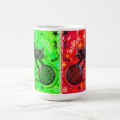 Zweiseitige Katze Kaffeetasse (Mittel)