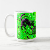 Zweiseitige Katze Kaffeetasse (Links)
