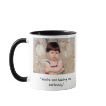 Zweiseitige lustige Kinderspruch-Tasse