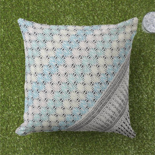 Zweiseitige, moderne, pastellfarbene Kissen (Gras)