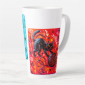 Zweiseitige Neonkatze Milchtasse (Rechte Ecke)