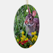 Zweiseitige Personalisierte Osterfeier Keramik Ornament (Rechts)