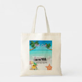 Zweiseitige Strandtaschen-Berufsschwein Tragetasche (Rückseite)