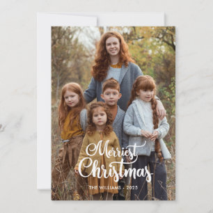 Zweiseitige Weihnachtsfotokarten Feiertagskarte