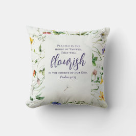 Zweiseitige Wildblume Kissen