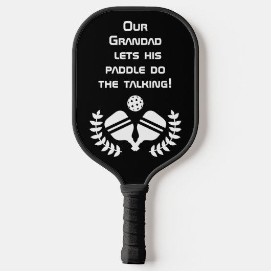 😁 😍 zweiseitigen benutzerdefinierten Text und Fo Pickleball Schläger (Rückseite)
