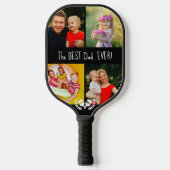 😁 😍 zweiseitigen benutzerdefinierten Text und Fo Pickleball Schläger (Vorderseite)