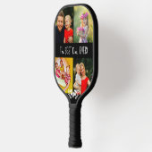 😁 😍 zweiseitigen benutzerdefinierten Text und Fo Pickleball Schläger (Links)