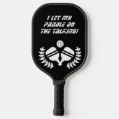 😁 😍 zweiseitigen benutzerdefinierten Text und Fo Pickleball Schläger (Rückseite)